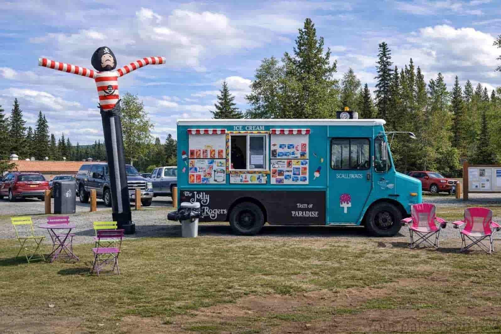 The Jolly Rogers Taste of Paradise Ice Cream Truck Sterling AK